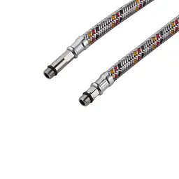 Гнучка підводка для підключення змішувача Kroner KRP 1/2"хМ10 ВЗ 60 см в обплетенні з нержавіючої сталі (пара) - мініатюра 3