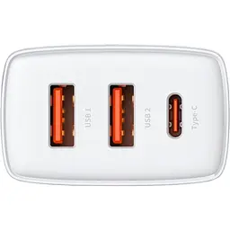 Зарядний пристрій Baseus Compact Quick Charger 2U+C 30W White (CCXJ-E02) - мініатюра 4