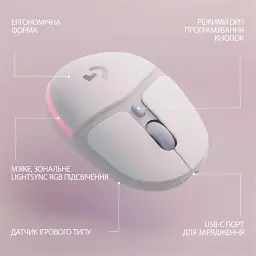 Миша бездротова Logitech G705 White (910-006367) - мініатюра 6