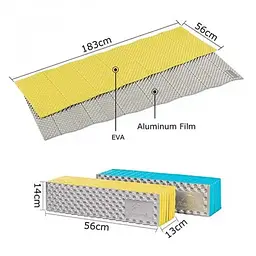 Килимок Naturehike NH19QD008 IXPE Жовтий (1047-6927595794395) - мініатюра 3