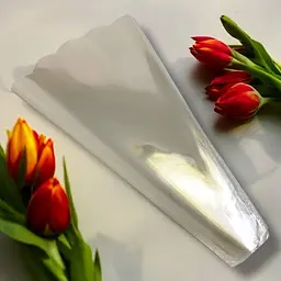 Пакети для пакування квітів 60×13×37 см ТМ Flora конусні прозорі 100 штук (2125079510)