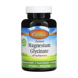 Хелатний магній гліцинат Carlson Chelated Magnesium Glycinate - 90 tabs