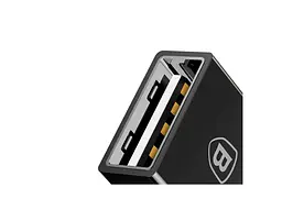Перехідник Baseus Exquisite Type-C Male Female to USB Black CATJQ-B01 10904 - мініатюра 2