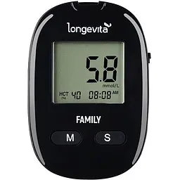 Глюкометр Longevita Family + 10 тест смужок - мініатюра 2