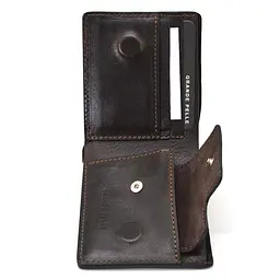 Чоловічий шкіряний гаманець GRANDE PELLE 11х9х1.5 см acs0029282 - мініатюра 6