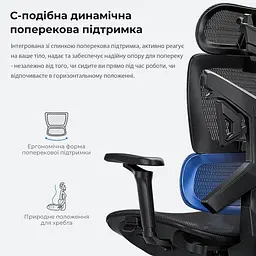 Ігрове крісло Anda Seat X-Air Pro Size XL Mesh Space Black (AD-WY-01-BBB-B01) - мініатюра 7