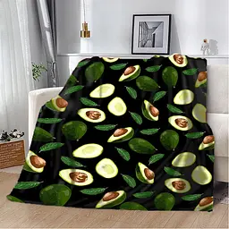 Плед плюшевий подарунковий 3D Avocado 160х200 см