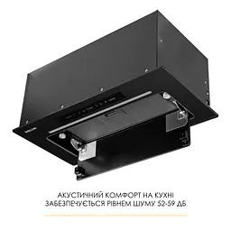 Витяжка повновбудована WEILOR LUMINA WBG 68 BLACK MATTE - мініатюра 8