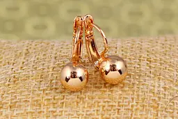 Сережки Xuping Jewelry кульки 8 мм золотисті