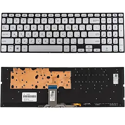 Клавіатура для ноутбука ASUS (X712 series) rus сріблястий без фрейму підсвічування клавіш