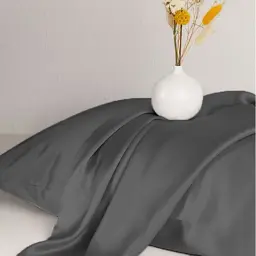 Простирадло на резинці MirSon Satin Light Pro 10-005 Dark Gray 80x160 см (2200010170962) - мініатюра 4