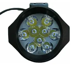Додаткова LED фара Лідер 27W (3W x 9) 10-30V Ø 90x75x40 mm Далекий (166-27W) 1 шт. (3294)
