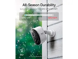 IP-камера відеоспостереження BASEUS Security N1 Plus Outdoor White (S0TZ002130) - мініатюра 5