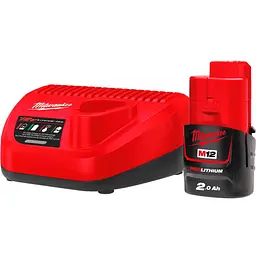 Акумулятор до електроінструменту + зарядний пристрій Milwaukee M12 NRG-201 [4933451900] [99360]