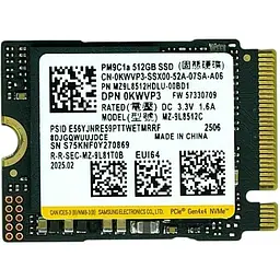Накопичувач SSD 512GB Samsung M.2 2230 PCIe 4.0 x4 TLC (MZ-9L8512C)