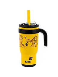 Термокухоль KITE 530 мл Garfield з трубочкою (gf25-1266)