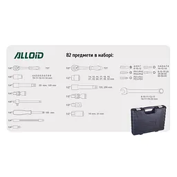 Набір інструментів Alloid 1/2, 1/4, 82 предмета (NI-1082WN-6) - мініатюра 10