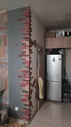Самоклейка декоративна 3D панель 3D Loft під бежево-червону катеринославську цеглу в рулоні 3080x700x3мм - мініатюра 6