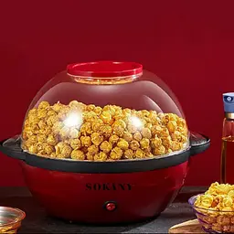 Апарат для попкорну Sokany SK-905 / Машина для попкорну 850 Вт / Попкорниця 3.6 л червона - мініатюра 3