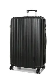 Валіза полікарбонат велика (L) Airtex 623 98л 76x49x29см Чорний (Black)