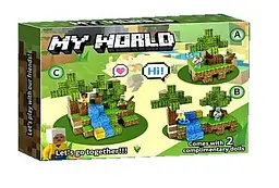 Магнітний конструктор "Minecraft" SX1001-A 55 елементів в коробці (6978272541009)