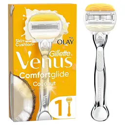 Станок для гоління Venus & Olay Comfort Glide Coconut з 1 змінною касетою - мініатюра 2