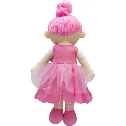 Лялька м'яка Devilon 36 см рожева сукня (860951) - мініатюра 2