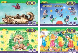 Альбом для малювання KIDS Line А4, 40 аркушів, 120 г/м², на пружині - мініатюра 2