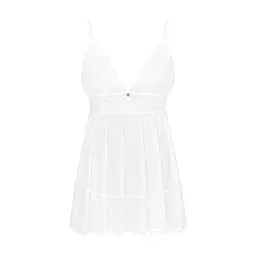 Пеньюар і трусики Obsessive Heavenlly babydoll & thong XL/2XL - мініатюра 3