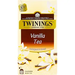Чай Twinings чорний з ароматом ванілі  в пакетиках 50 г (25 шт. х 2 г)