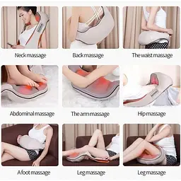 Роликовий 4D масажер для всього тіла з підігрівом 220V 12V Massager of Neck Kneading - мініатюра 7