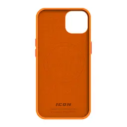 Силиконовый чехол с MagSafe для Apple iPhone 15, ICON2 MagCase, оранжевый, противоударный, панель с мягкой подкладкой, защита всего корпуса, поддержка беспроводной зарядки, совместим с защитными стеклами и пленками, ArmorStandart (ARM89275) - мініатюра 2