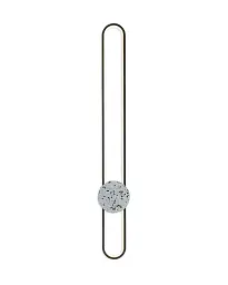 Бра, настінний світильник Goldlux 333926 Florentyna LED 1x24W 4000K 3000Lm IP20 чорний