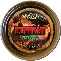 Печиво вершкове Gisotti "Смородинове" натуральне 330 г