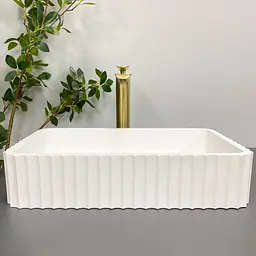Умивальник VBI Florentia white matt накладний VBI-015000, Білий матовий - мініатюра 4
