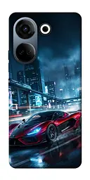 TPU чохол Demsky Red sport car для TECNO Camon 20 Pro (CK7n)