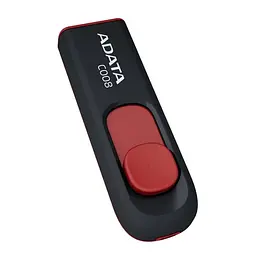 Флеш-накопичувач Adata Flash 64Gb C008 Black+Red USB 2.0 (AC008-64G-RKD) - мініатюра 1