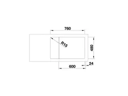 Кухонна мийка Blanco Lemis XL 6 S-IF Compact (525111) - мініатюра 4
