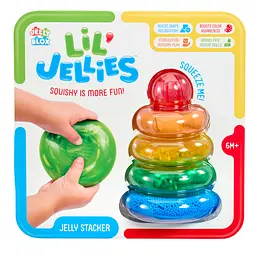Сенсорний конструктор Jelly Blox серії Lil Jellies Пірамідка-кольоринка (937837)