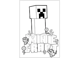 Розфарбовка YES А4 Minecraft з наліпками та завданнями, 12 стор. (743222) - мініатюра 3