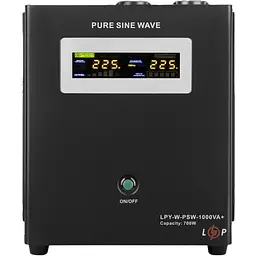ДБЖ з правильною синусоїдою LogicPower 12V LPY-W-PSW-1000VA + 700 Вт 10A/20A