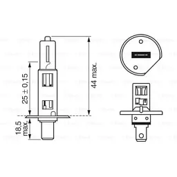 Автолампа Bosch галогенова 55W (1 987 302 011) - мініатюра 5