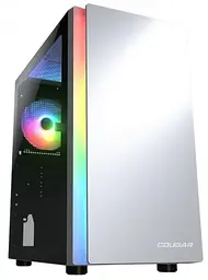 Корпус Cougar Purity RGB White, без БЖ, Micro ATX / Mini ITX, USB 3.0 x2, USB 2.0 x1, RGB підсвічування, 1x120 ARGB, загартоване скло, 200x392x360 мм