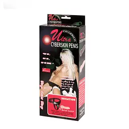 Страпон Ultra Passionate Harness тілесний 16 см - мініатюра 2