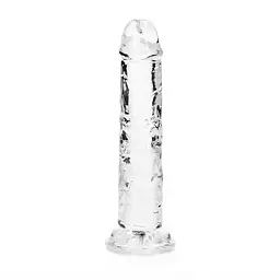 Фалоімітатор RealRock Crystal Clear Realistic Dildo 6'' 15.5 см прозорий - мініатюра 3