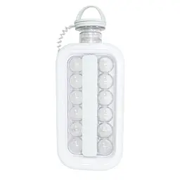 Форма силіконова ICE CUBE TRAY для льоду 17 кульок, у вигляді пляшки, сіра - мініатюра 4