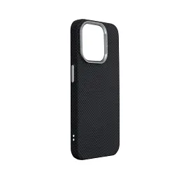 Чохол ArmorStandart LikeCarbon2 MagCase для Apple iPhone 15 Pro Kevlar Black - мініатюра 3