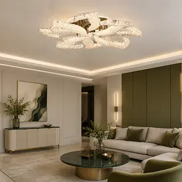 Світлодіодна люстра Splendid Ray LZ/8 LED (GD), золото, білий, 100 Вт, від 16-25 м²