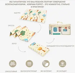 Дитячий двосторонній складаний килимок Poppet Парк і Прогулянка ведмежат, 150х180 см (PP002-150) - мініатюра 14