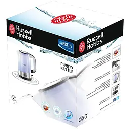 Електрочайник Russell Hobbs Purity 1 л сріблясто-чорний (22850-70) - мініатюра 2